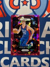 2023-24 Panini Prizm Pink Cracked Ice RC Azuolas Tubelis #283