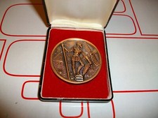 Nice Spanish Bronze Medal featuring Don Quixote into its case