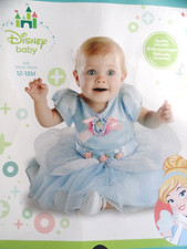 Disney Baby Cinderella Princess Costume Size 12-18 months Blue