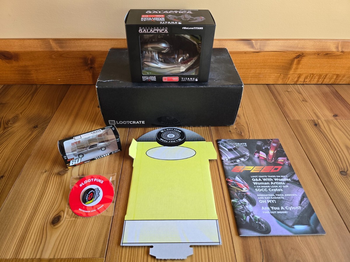 Loot Crate SPEED September 2016 Set Gaming Pop Culture Sports