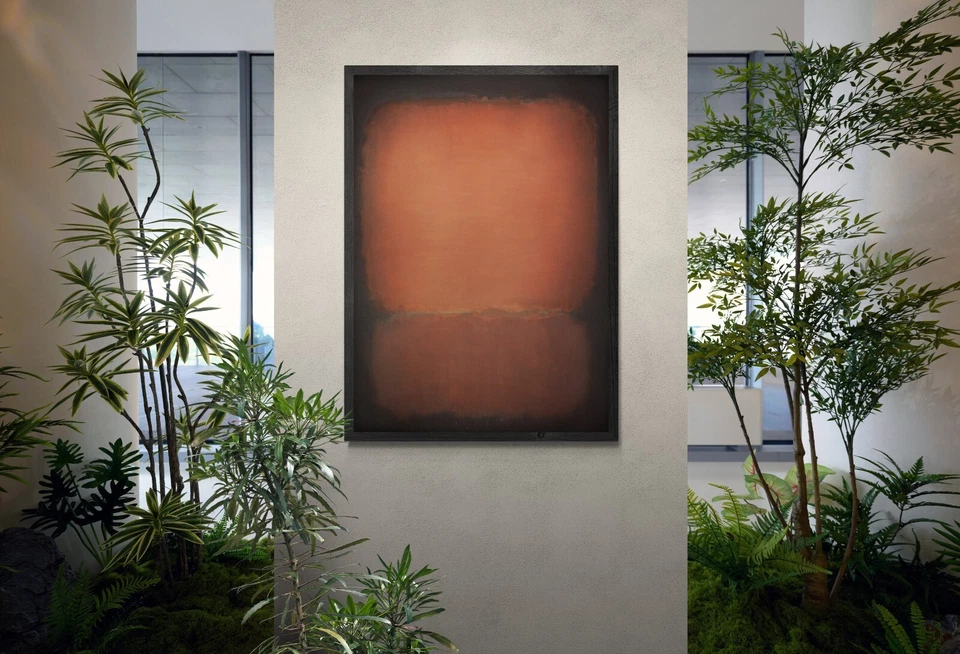 Reproducción Mark Rothko Nº 10 sobre lienzo elástico 31,5"x39,4", impresión 3D premium Foto 4 de 4