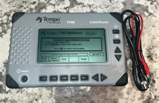 Tempo CableScout TV90 Coax CATV TDR Cable Tester w/ STD Option USA W Case