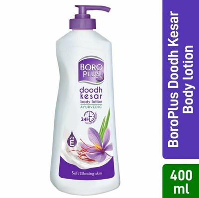 New BoroPlus Doodh Kesar Ayurvedic Body Lotion For Soft Glowing Skin 400 ml