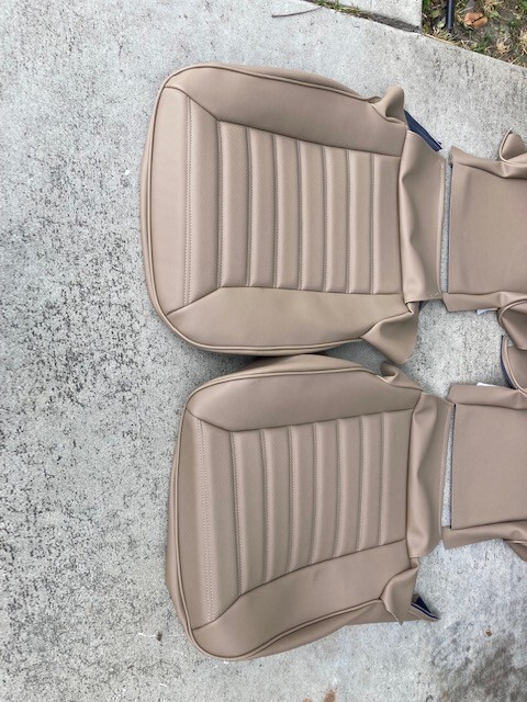 PORSCHE 911 912 924 944 UPHOLSTERY SEAT KIT GERMAN VINYL GRAY