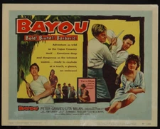 BAYOU LOBBY CARD MOVIE POSTER 1957 PETER GRAVES LITA MILAN