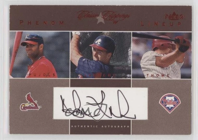 Fleer Albert Pujols Baseball Original Autographed Sports Trading