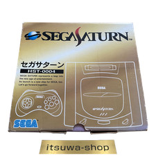 SEGA Saturn HST-0004 Console CIB w/ 2 Controllers Tested Working Japan
