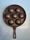 Vintage Griswold No 32 Cast Iron Aebleskiver Danish Cake Pan 962 USA