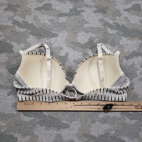 La Perla Bra Womens 38B White Black Striped Underwire