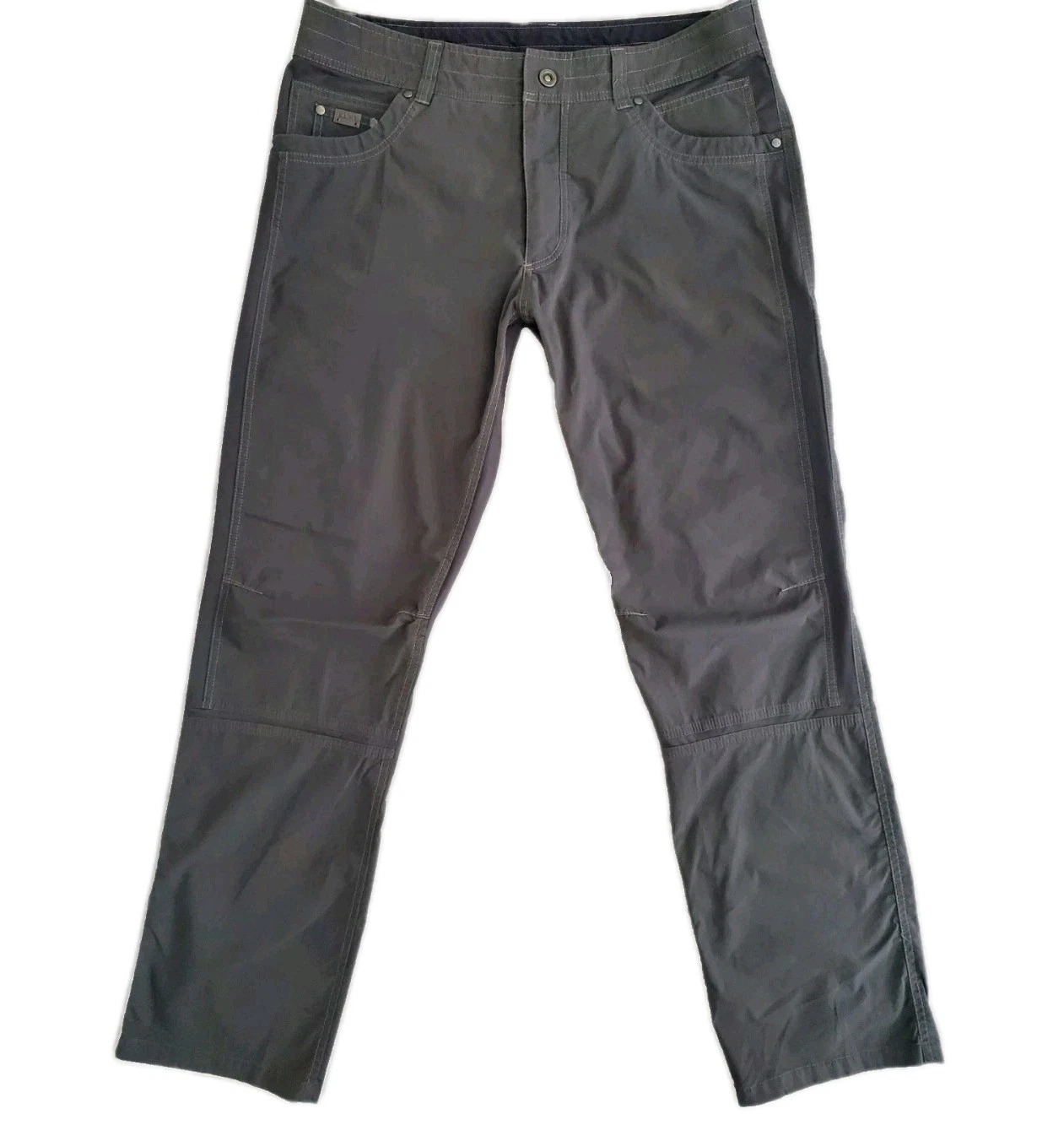Kuhl Radikl Hiking Pants Mens 36x32 (36x33) Gray Stretch Nylon Outdoor Cargo