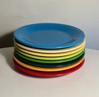 Set of 8 Fiestaware 10.5” Dinner Plates Variety of Colors Homer Laughlin HLC