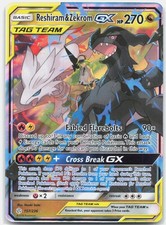Reshiram & Zekrom GX Ultra Rare SM - Cosmic Eclipse SM12 Dragon Holo 157/236 201 on eBay