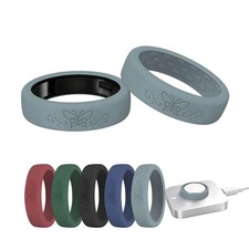 Oura Ring 5 Silicone Cover, Size M 5-Pack Butterfly Deep Tone Anti-Scratch