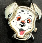 Vtg Disney 101 Dalmations LUCKY Timex Leather Band Wrist Watch - Needs Battery