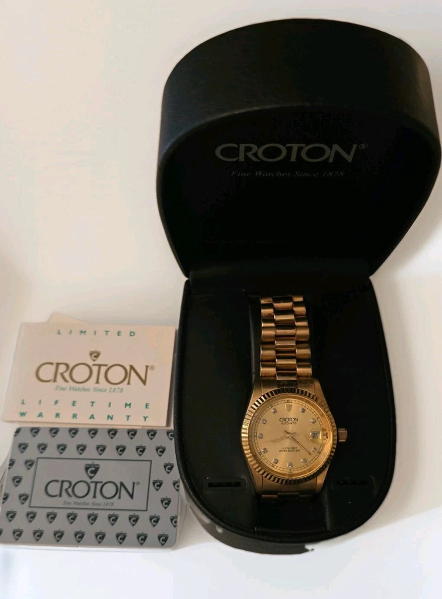 Croton Gold Band Wristwatches for sale - eBay