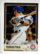 2015 Topps Update Series #US149 THOMAS FIELD Texas Rangers /2015 GOLD Parallel