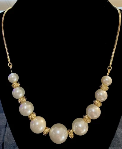 VETEMENTS COLLANA DICHIARAZIONE PERLE TALBOTS UPTOWN (nuova senza cartellino prezzo)