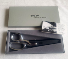 NIOB Vtg Gingher Knife Edge 8" Dressmaker's Shears Scissors w/Sheath in Box READ