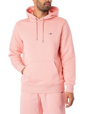Image of GANT Men's Regular Shield Pullover Hoodie, Pink
