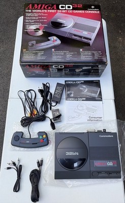 Commodore Amiga CD32 Console CIB Controller CD32 Expansion Adapter Cables Box