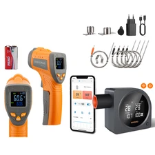 INKBIRD Automatic Smoker Fan Controller WiFi Bluetooth Infrared Thermometer Gun