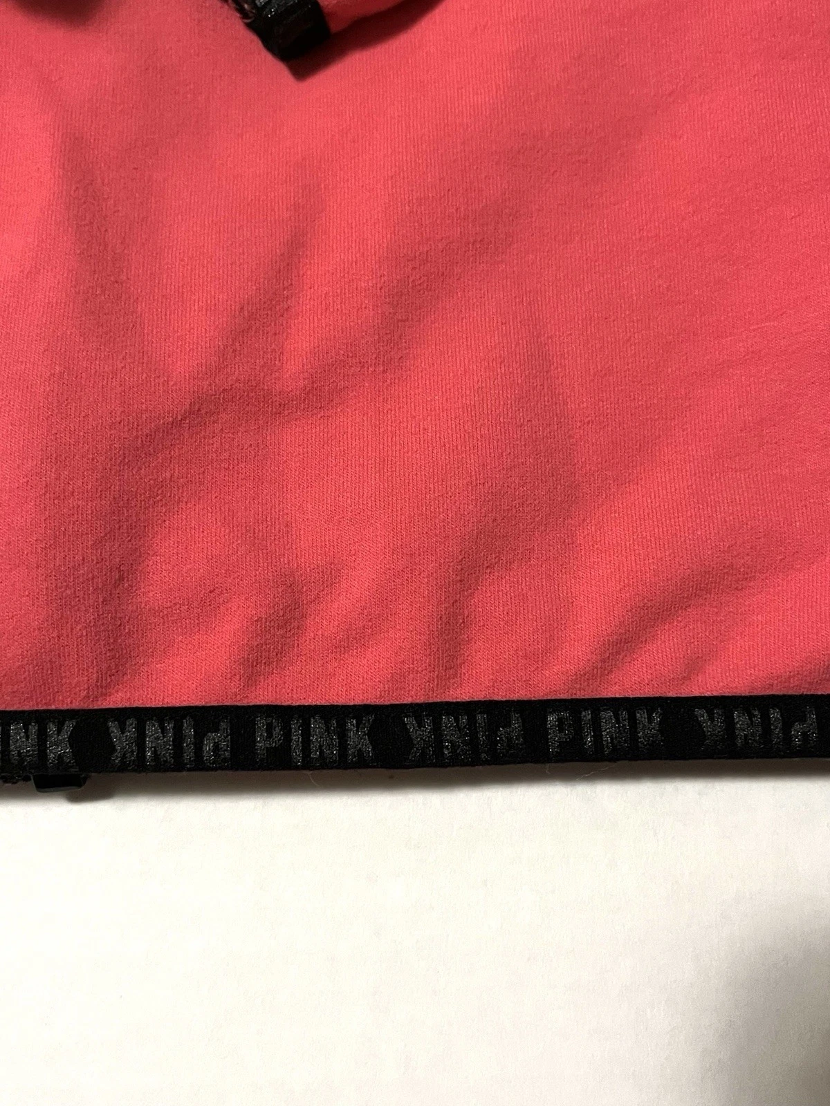 UNDERCOVER Victorias Secret rosa felpa con cappuccio grande rosa giacca full zip leggera