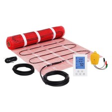Floor Heating Mat, 20 Sq. ft, Electric Radiant In-Floor Heated Warm System with