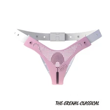 Chastity Cage Belt Long-lasting Male Lock Adjustable Chastity Pants with CB Lock