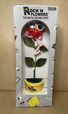 Takara 1988 80er Rock n Flowers Boxed Dancing Flower funktionstüchtig Vintage Retro unbenutzt