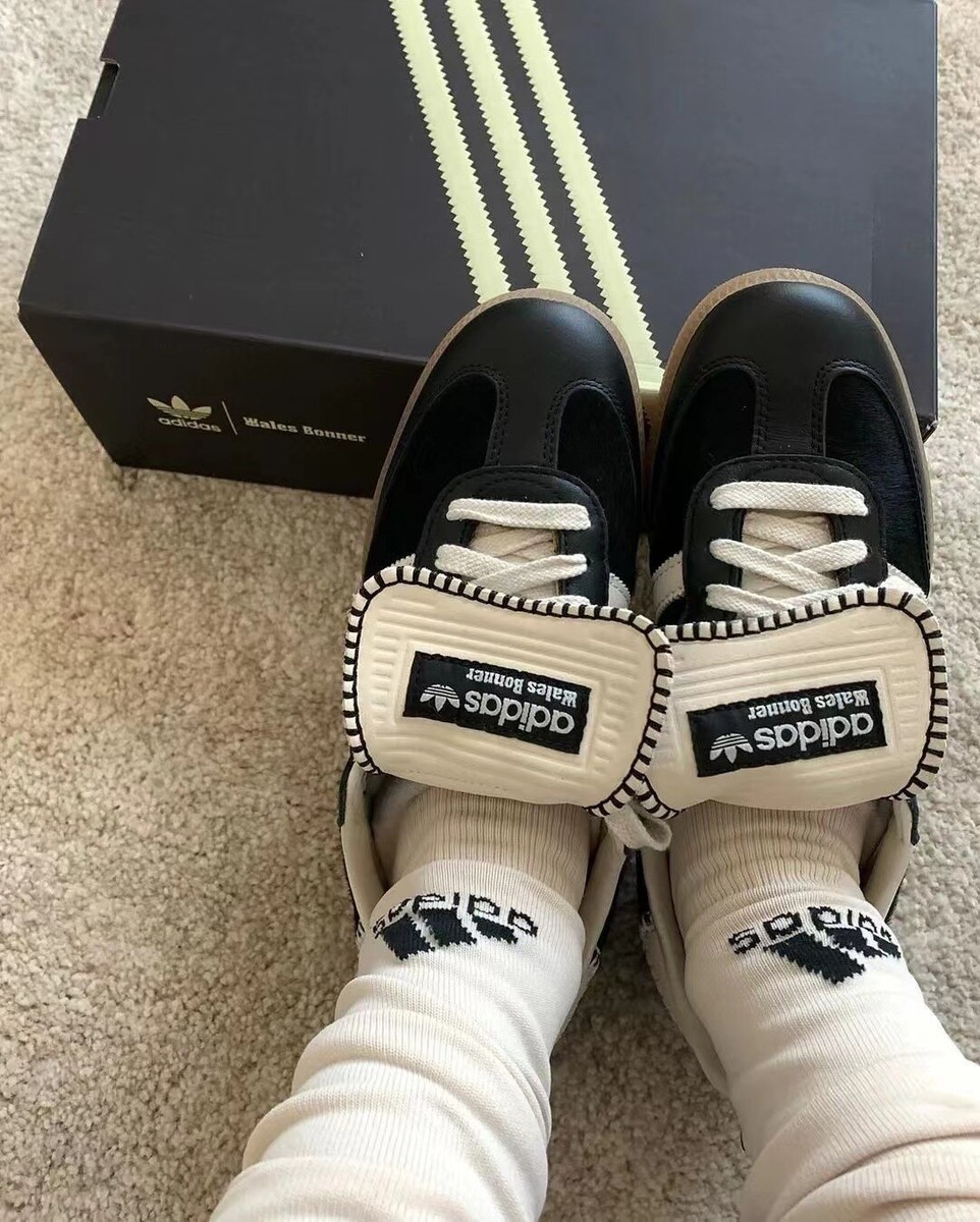 adidas ウェールズ ボナー サンバ ポニー トーナル ロー IE0580 Wales Bonner × adidas Samba Pony Tonal Low Core Black