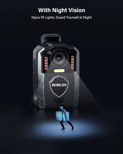 BOBLOV KJ25 1440P Police Body Camera with Audio Camcorder Law Enforcement 256GB - Picture 5 of 8