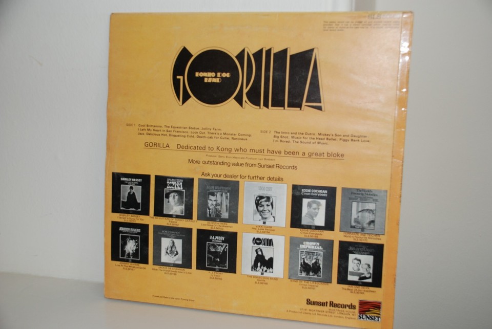 The Bonzo Dog Band. Gorilla. Original Vinyl Album. 1967. eBay