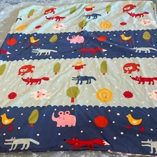 Ikea Barnslig Natten Crib Size Duvet Cover Colorful Animal 