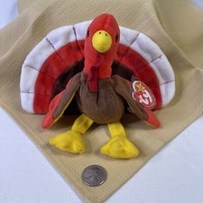 Gobbles the Turkey 🦃 1996 errors & PVC pellets - Ty Beanie Babies Style 4034
