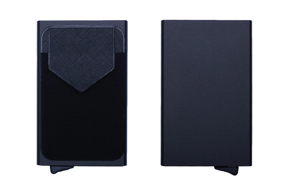 Porte carte crédit RFID - Anti piratage - étui bancaire - Aluminium - Métal  - Photo 4/4