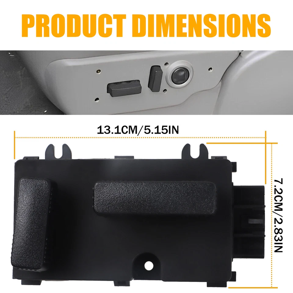 Power Seat Operation Switch Driver Side for 1999-2006 Chevrolet Silverado 2500 - Image 4 of 4