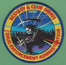 DEA DRUG ENFORCEMENT ADMINISTRATION ECSTACY AND CLUB DRUGS INTELLIGENCE PATCH