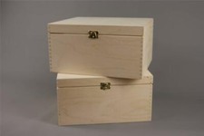 Plain Wooden Box Wedding Storage Keepsake Memory Chest 29 x25 x 15 cm [P29/15-2]