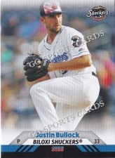 2022 Biloxi Shuckers Justin Bullock RC Rookie Milwaukee Brewers
