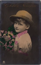 Boy Fashion Children Fashion Colored Vintage RPPC B207