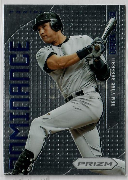 2012 Panini Prizm Dominance #D8 Derek Jeter - NY Yankees - Great Foil!