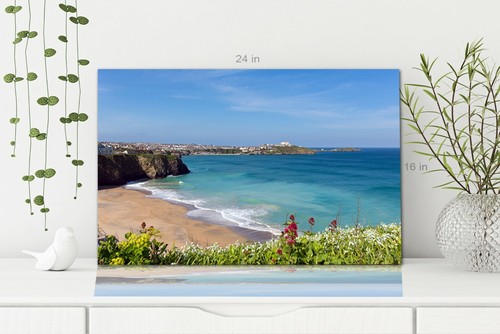Newquay Tolcarne beach North Cornwall Wall Canvas Wall Art Picture Print - Picture 7 of 7