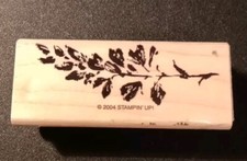 Stampin Up Petal Print Mounted Rubber Stamp