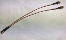 SMA Male to Y 2x SMA Female Splitter Combiner pigtail 8 Inch RG316 USA High Q