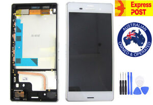 New Sony Xperia Z3 D6603 D6653 Lcd Display Touch Screen Digitizer Frame White Ebay