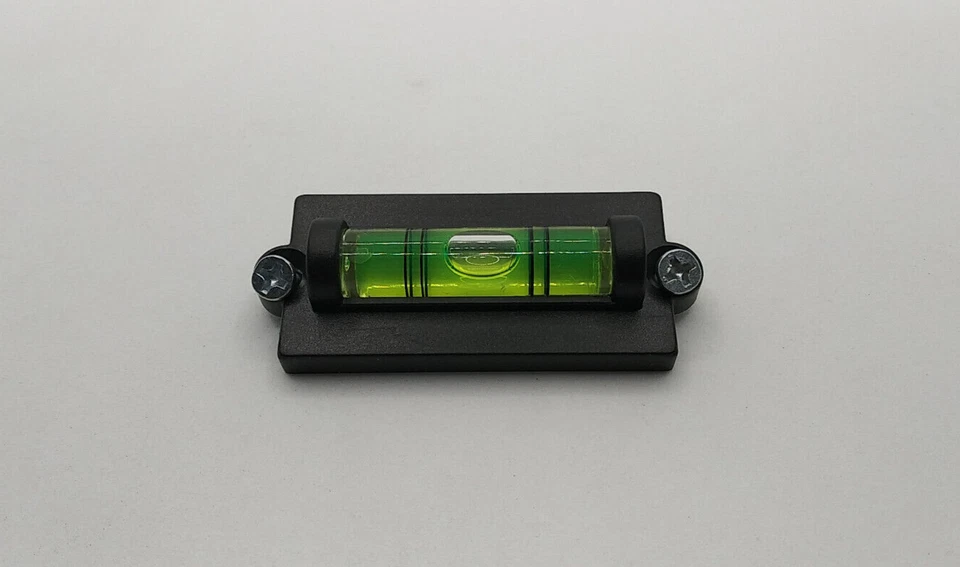 3pcs Screw Down Bubble Level wScrews - Sens: ±0.5° in lines, 48'/2mm 14mm/m NEW - Image 2 of 3