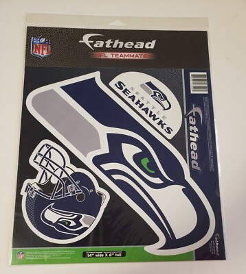 NFL Seattle Seahawks Fathead Teammates Peel & Stick Wall Decal Vinyl Graphics