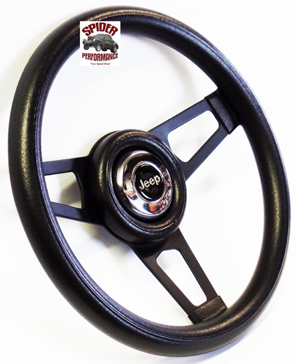 Jeep チェロキーXJステアリングホイール 3スポーク 1976-1995 Jeep steering wheel 13 3/4