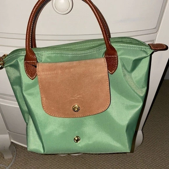 Longchamp Borsa a mano ""Mini Le Pliage"" Verde