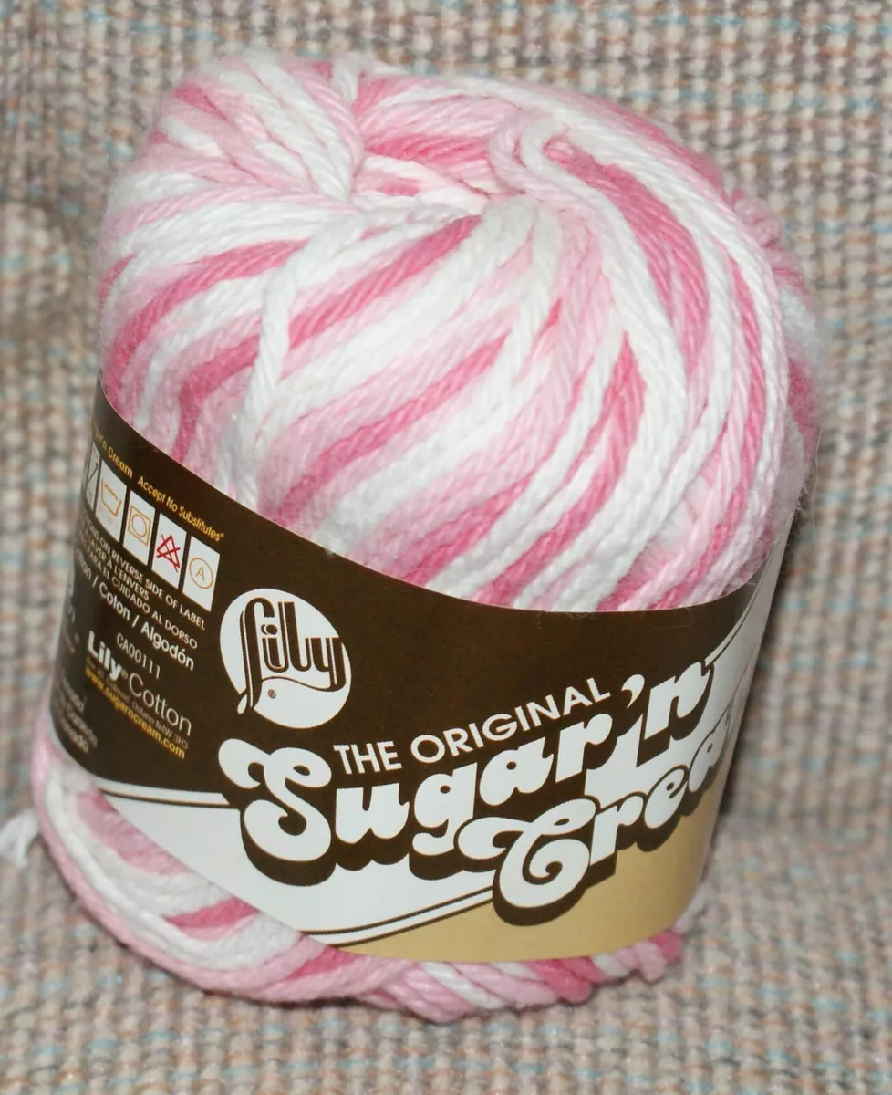 Lily Sugar 'n Cream Cotton Yarn Strawberry -00144 Fast Shipping Crochet